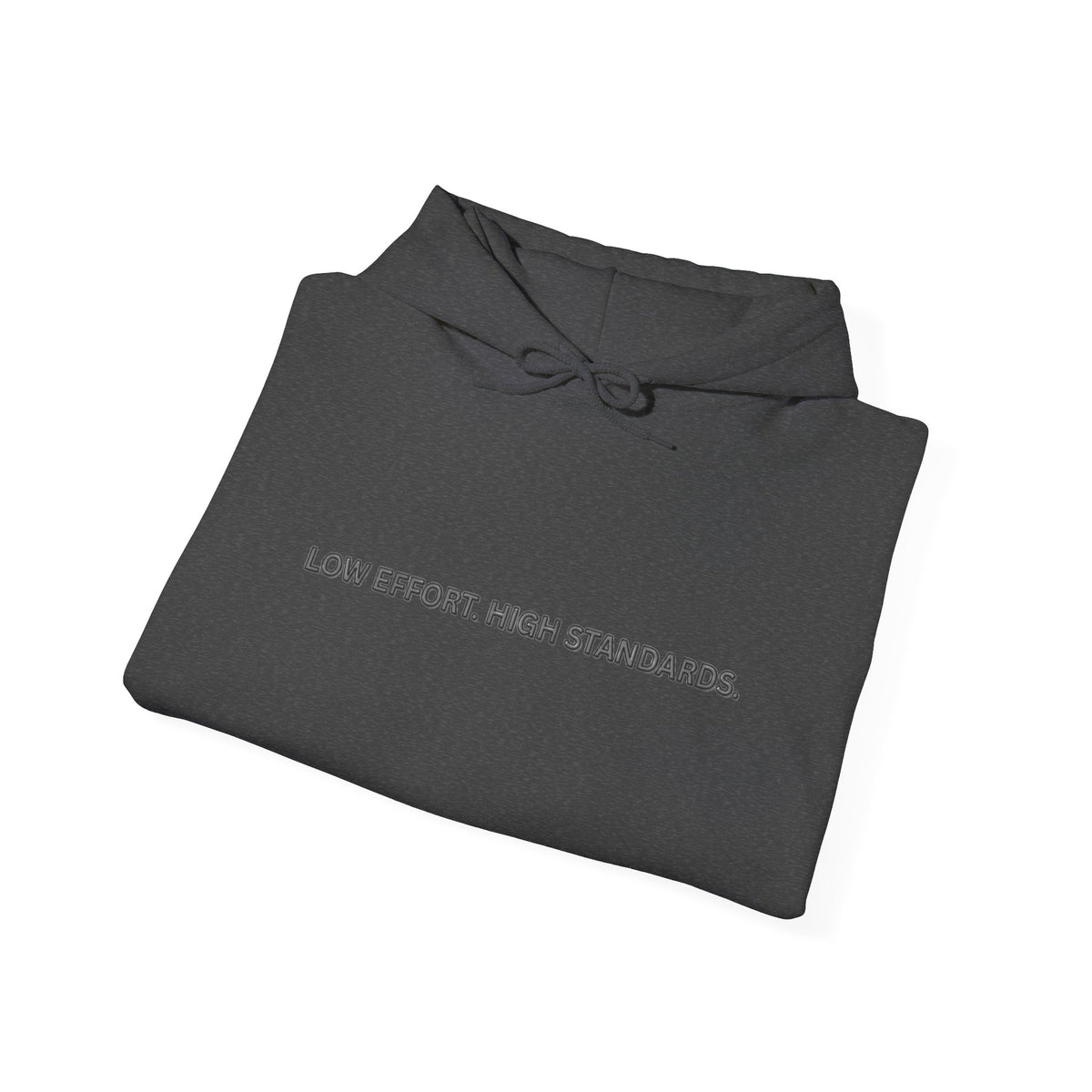 “Low Effort. High Standards.” Motivational Hoodie