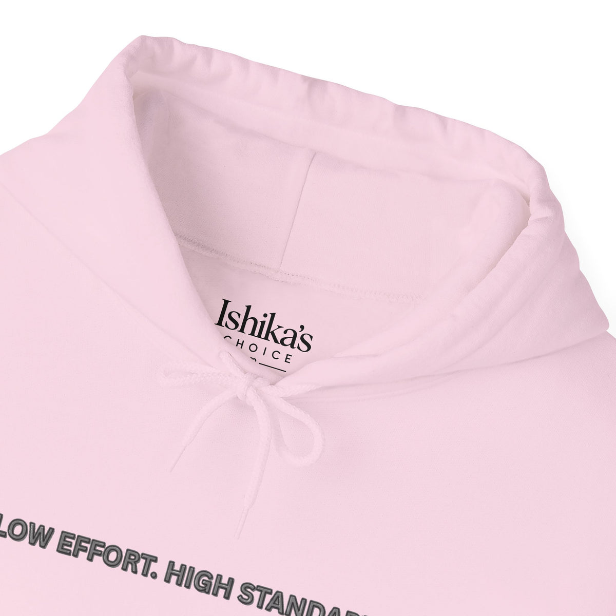“Low Effort. High Standards.” Motivational Hoodie