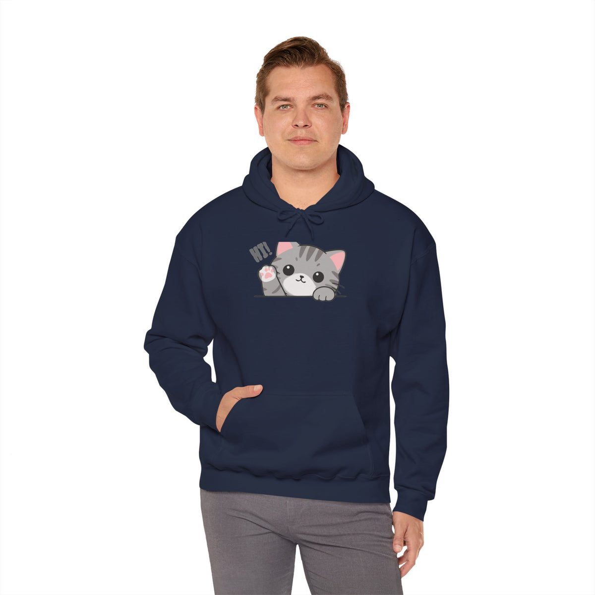 Cute Cat Hugging Hoodie