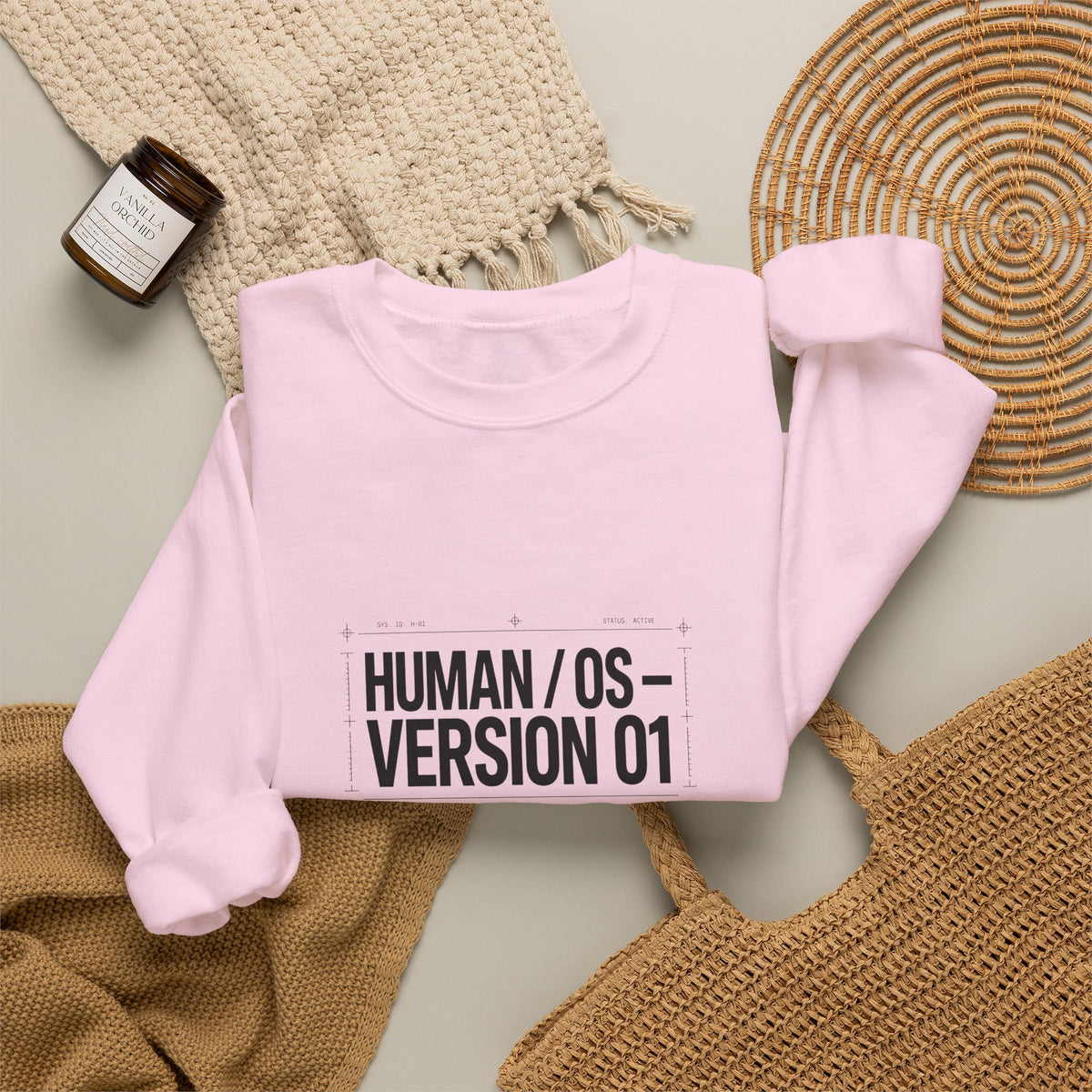 Human OS Version 01 Feel More Perform Less Sweatshirt