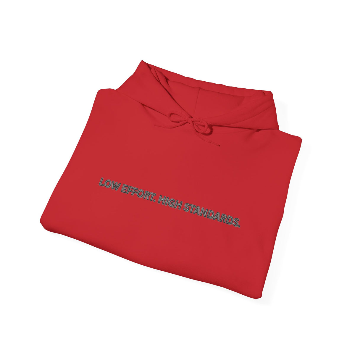 “Low Effort. High Standards.” Motivational Hoodie