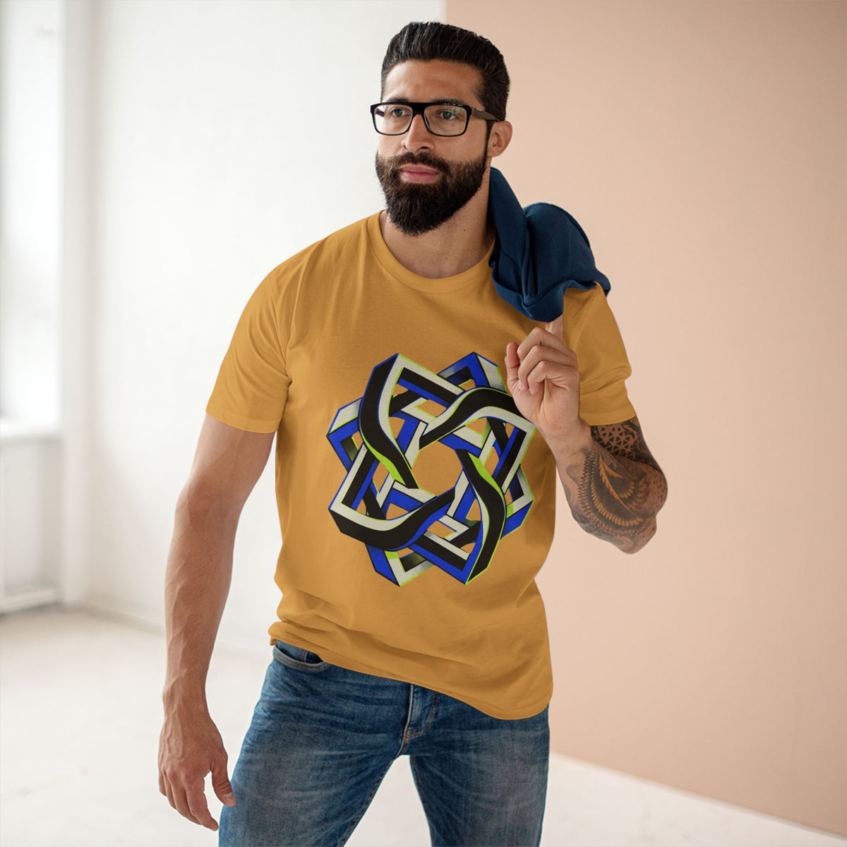 Abstract Geometric Knot Art T-Shirt