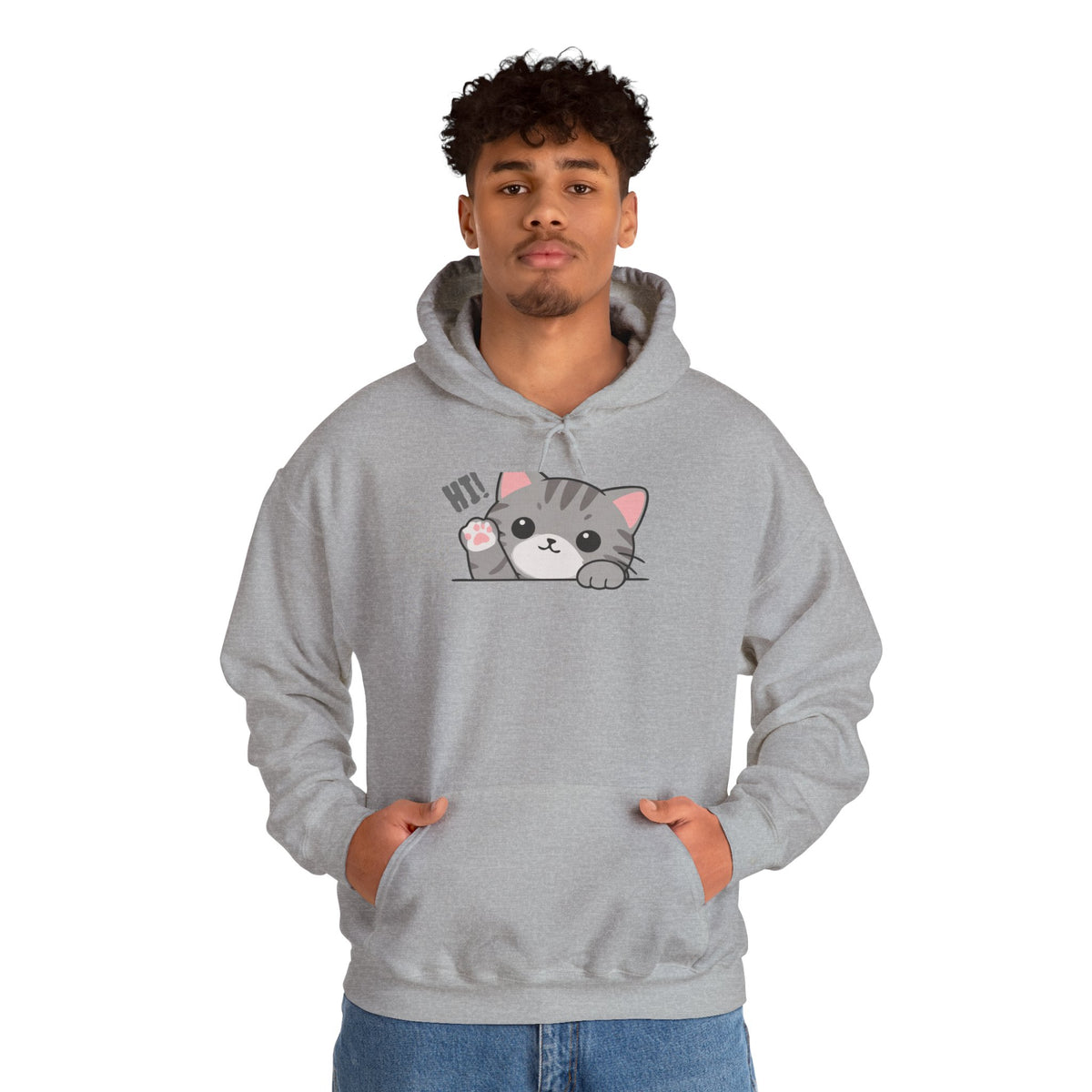 Cute Cat Hugging Hoodie