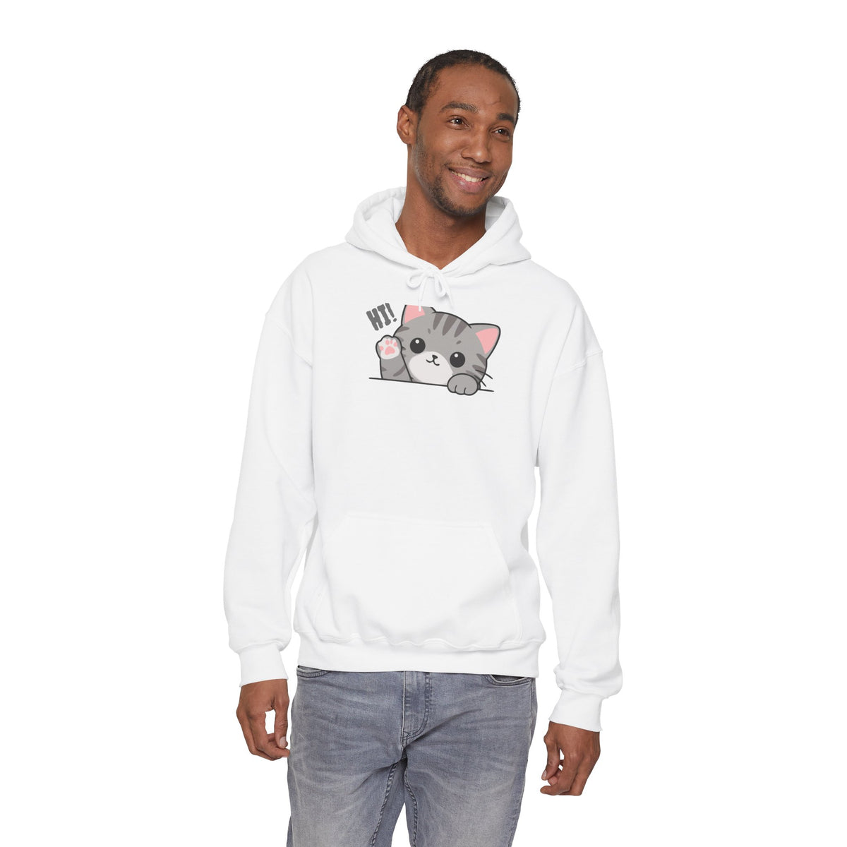 Cute Cat Hugging Hoodie