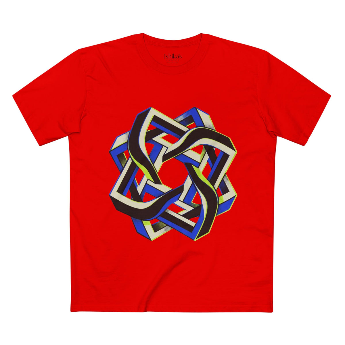 Abstract Geometric Knot Art T-Shirt