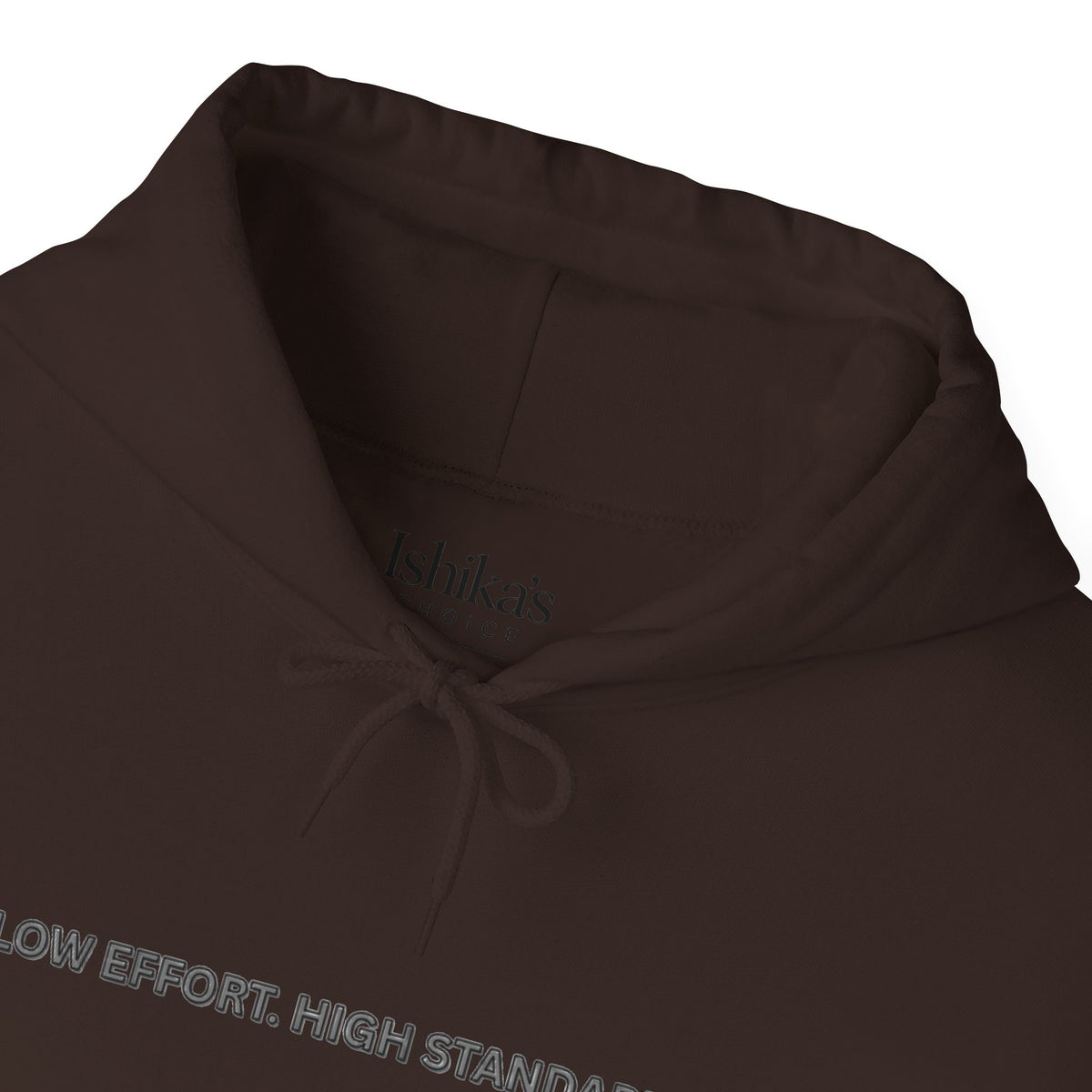 “Low Effort. High Standards.” Motivational Hoodie