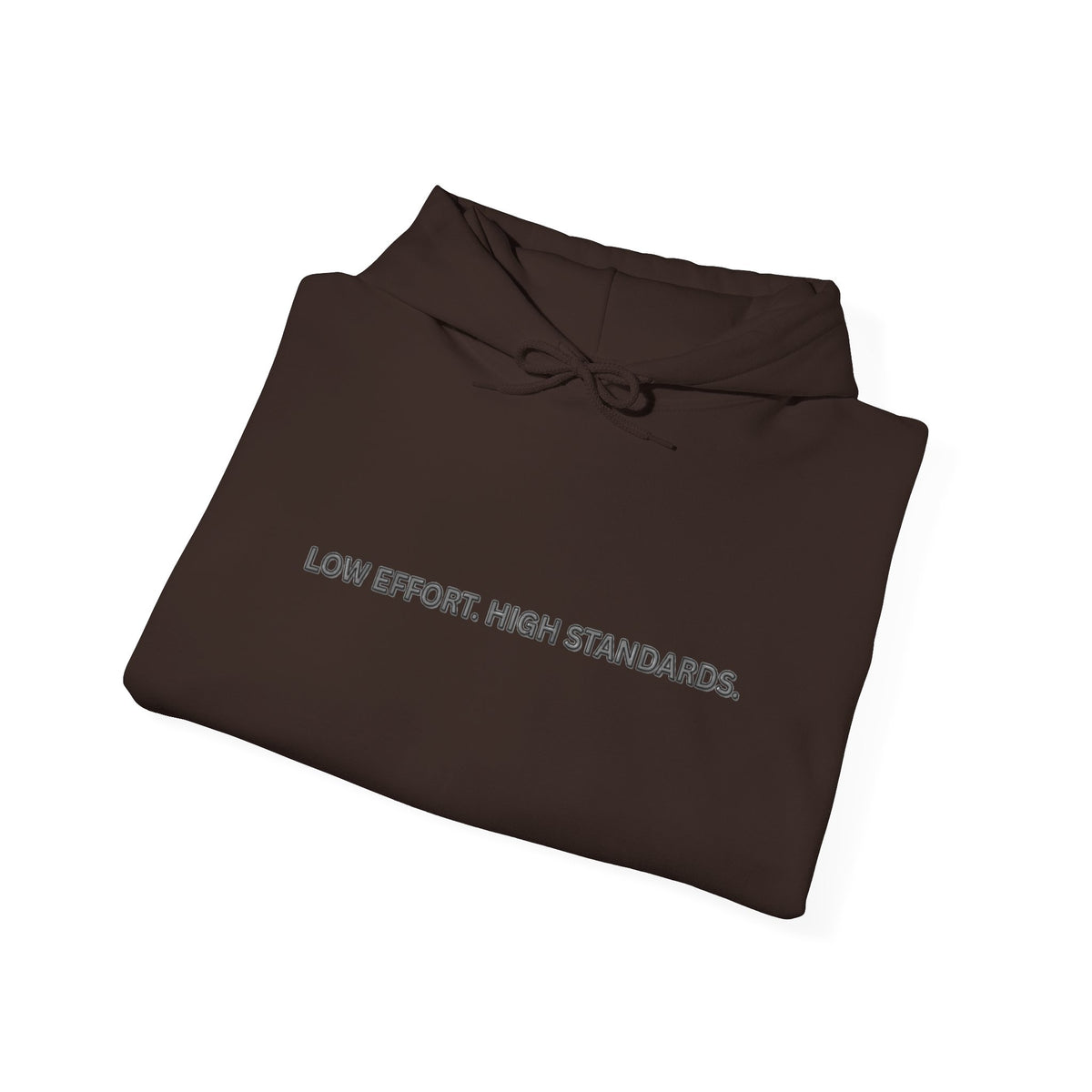 “Low Effort. High Standards.” Motivational Hoodie