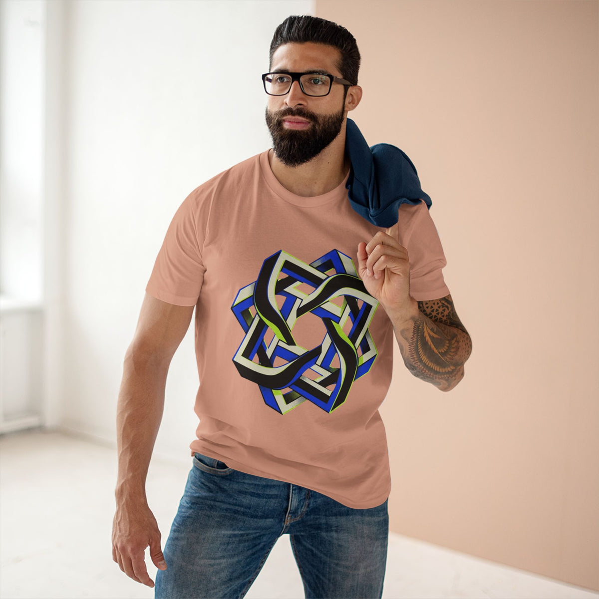 Abstract Geometric Knot Art T-Shirt
