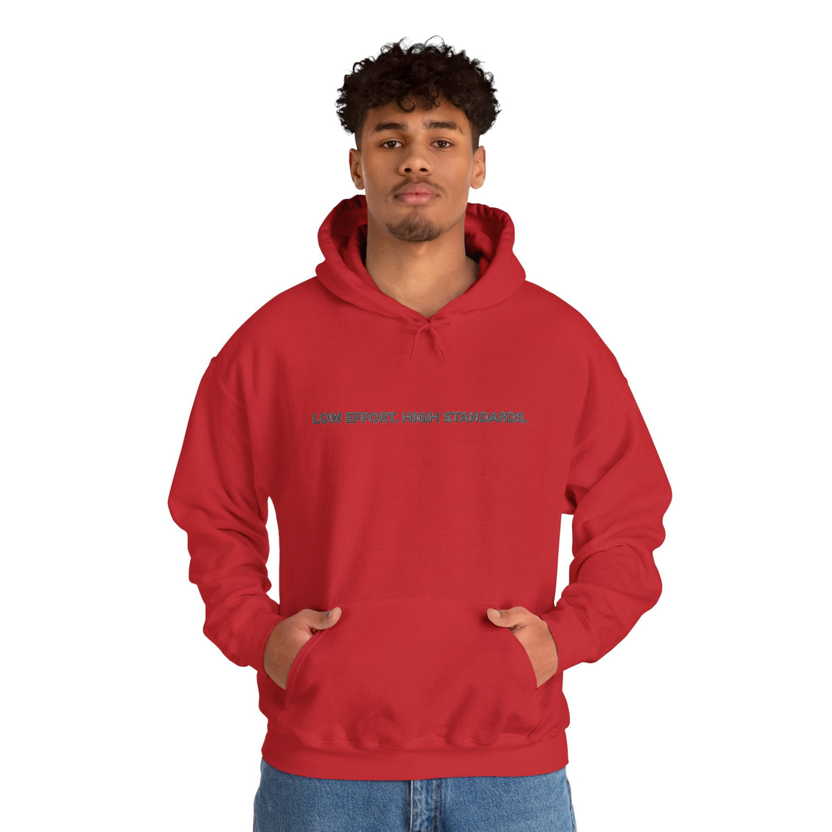 “Low Effort. High Standards.” Motivational Hoodie