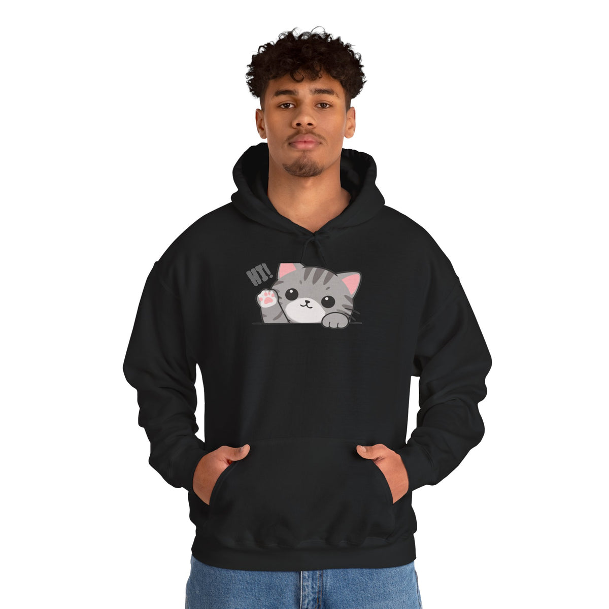 Cute Cat Hugging Hoodie