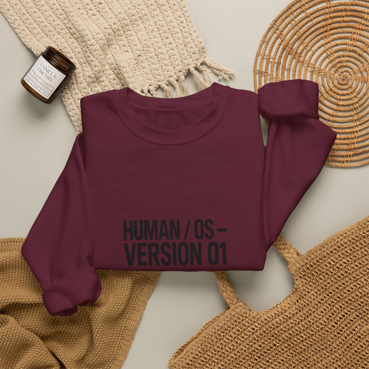 Human OS Version 01 Feel More Perform Less Sweatshirt