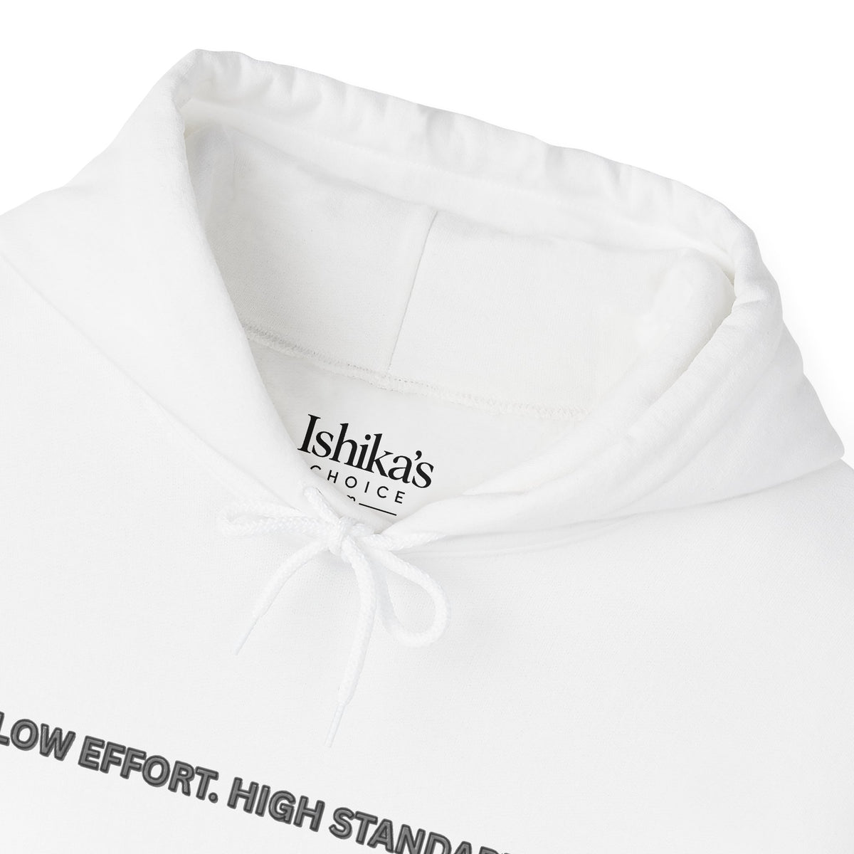 “Low Effort. High Standards.” Motivational Hoodie