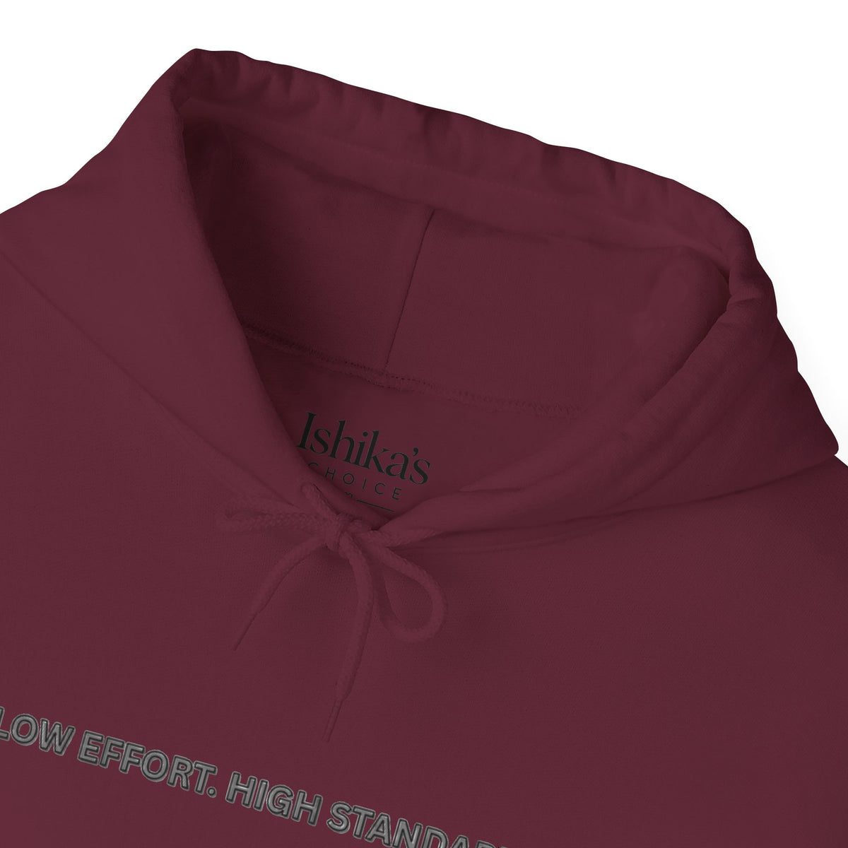“Low Effort. High Standards.” Motivational Hoodie