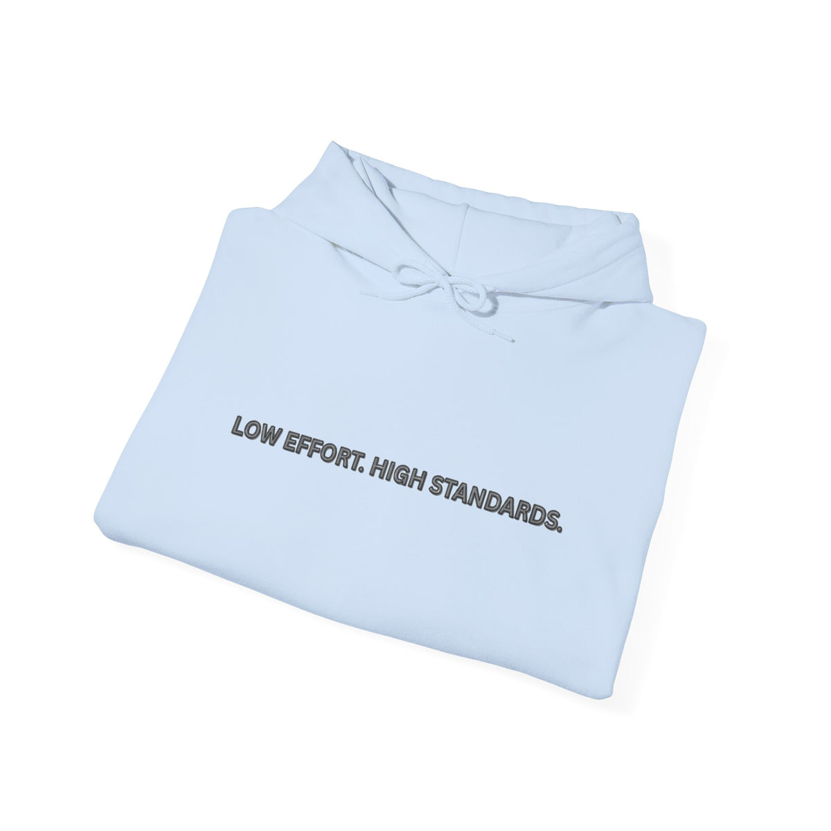 “Low Effort. High Standards.” Motivational Hoodie