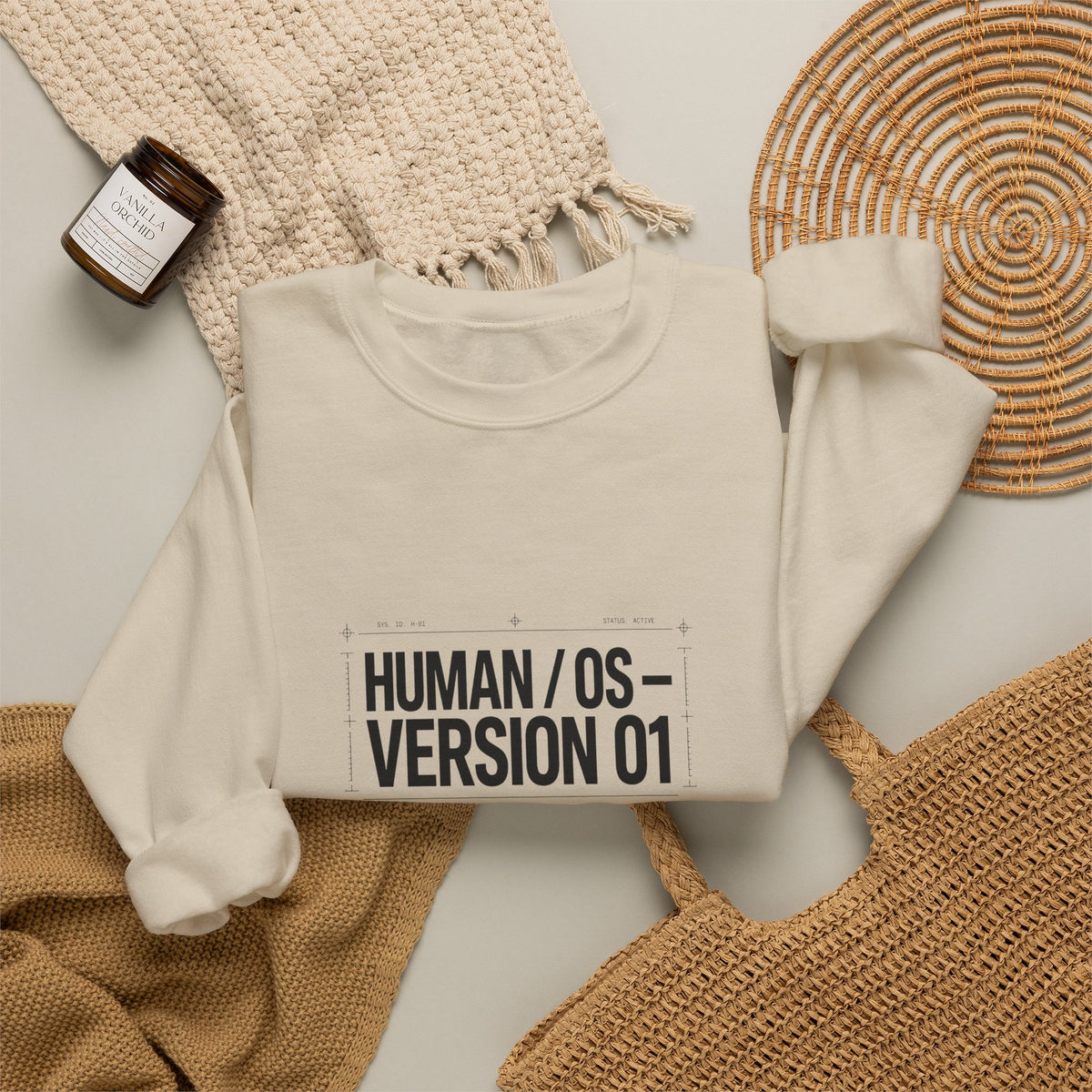 Human OS Version 01 Feel More Perform Less Sweatshirt