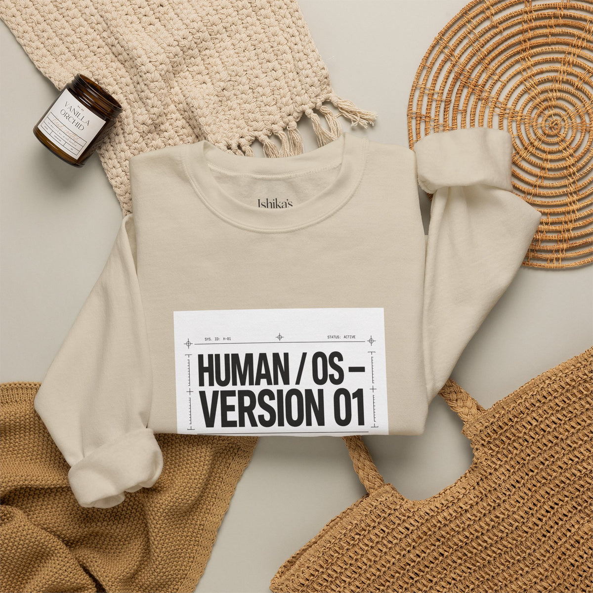 Human OS Version 01 Feel More Perform Less Sweatshirt