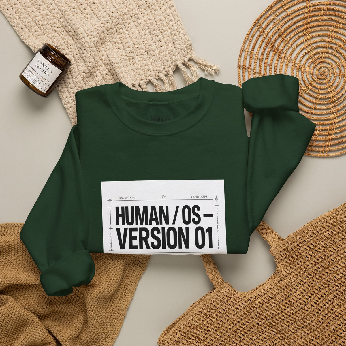 Human OS Version 01 Feel More Perform Less Sweatshirt