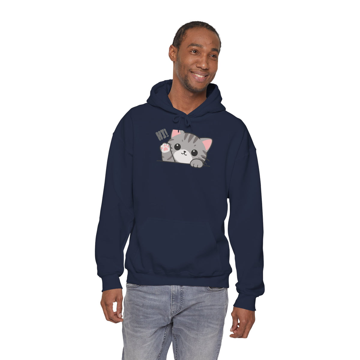Cute Cat Hugging Hoodie