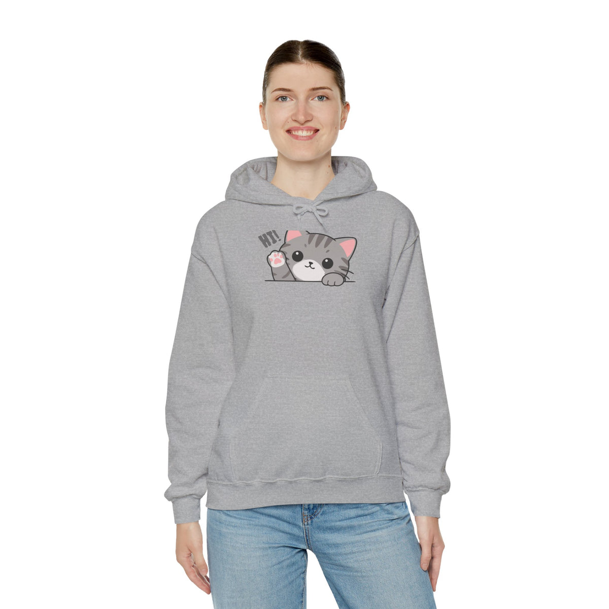 Cute Cat Hugging Hoodie
