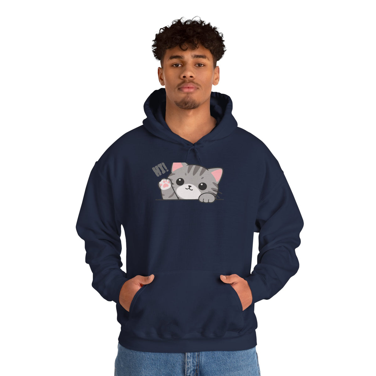 Cute Cat Hugging Hoodie