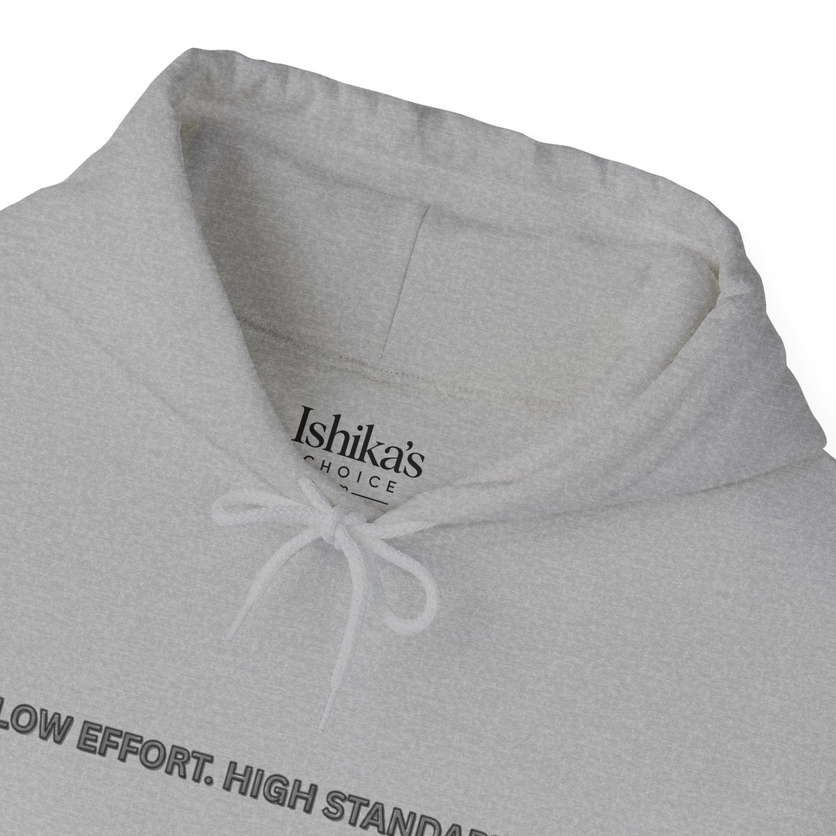 “Low Effort. High Standards.” Motivational Hoodie