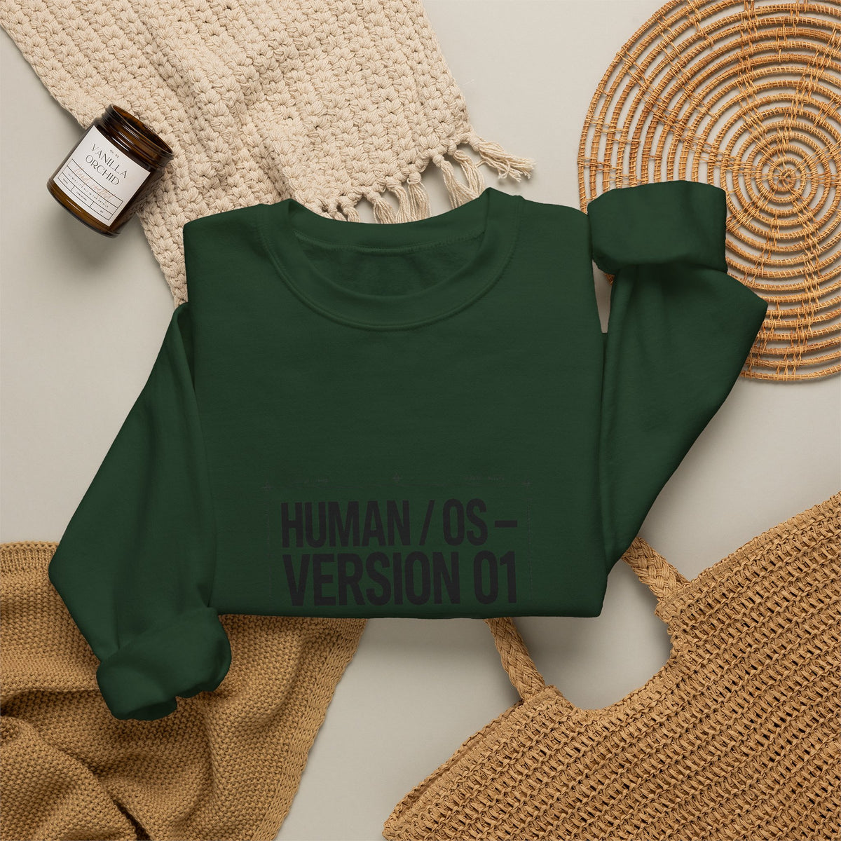 Human OS Version 01 Feel More Perform Less Sweatshirt
