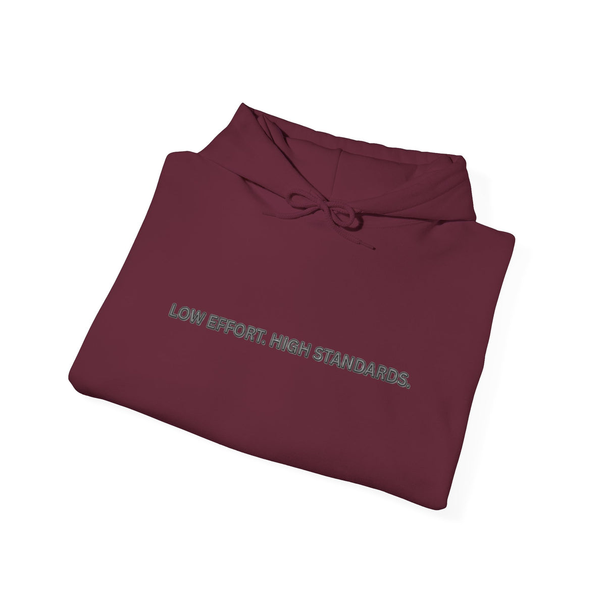 “Low Effort. High Standards.” Motivational Hoodie