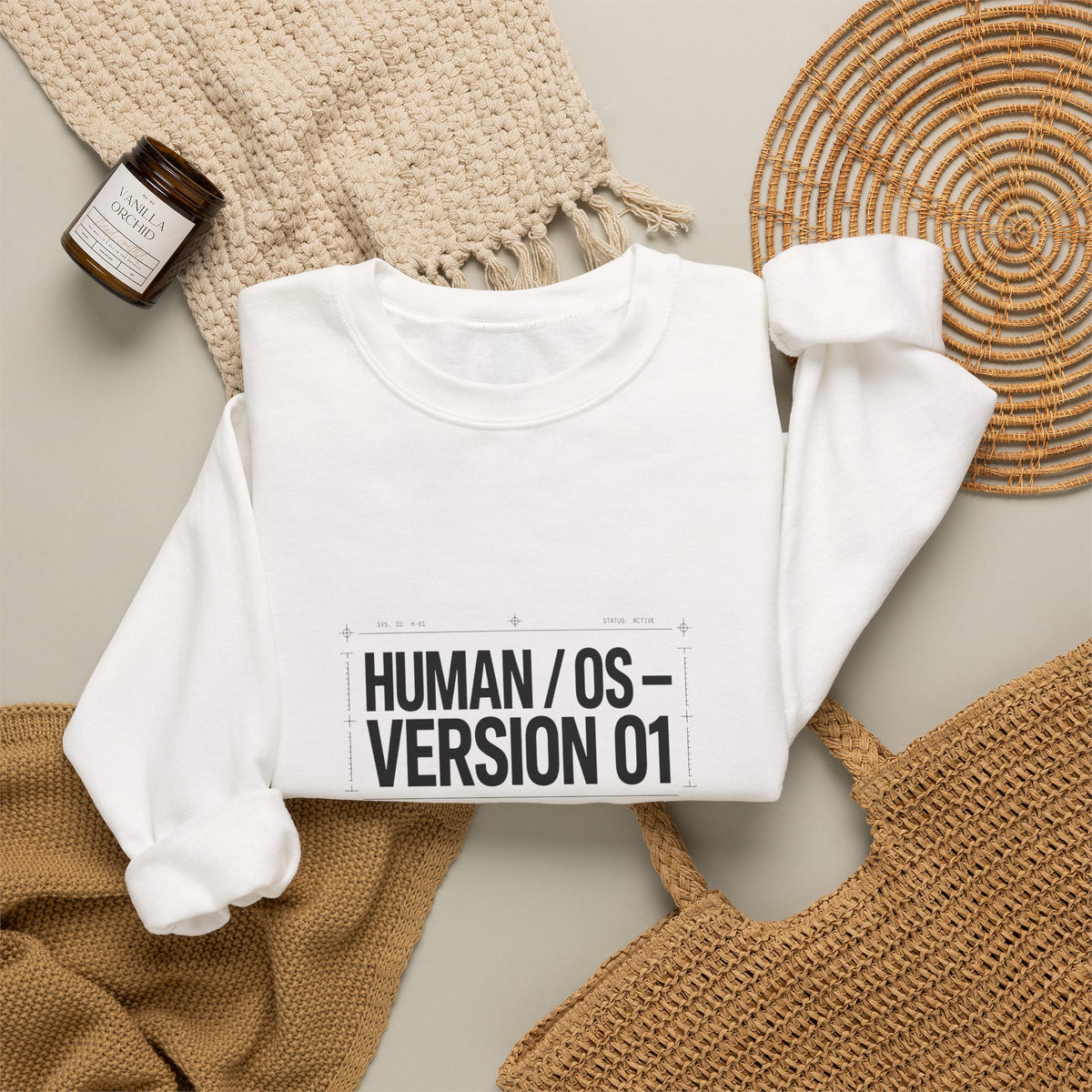 Human OS Version 01 Feel More Perform Less Sweatshirt