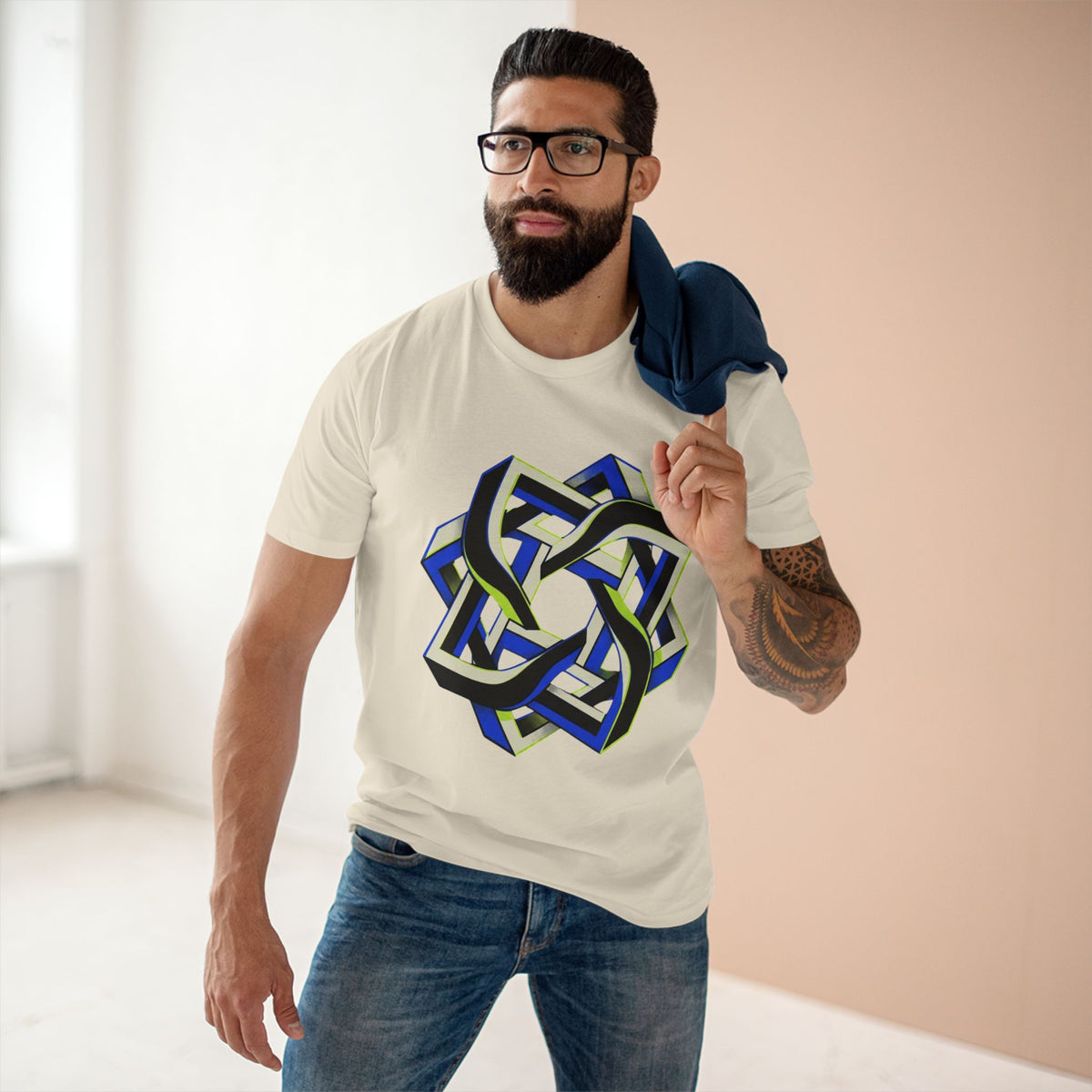 Abstract Geometric Knot Art T-Shirt