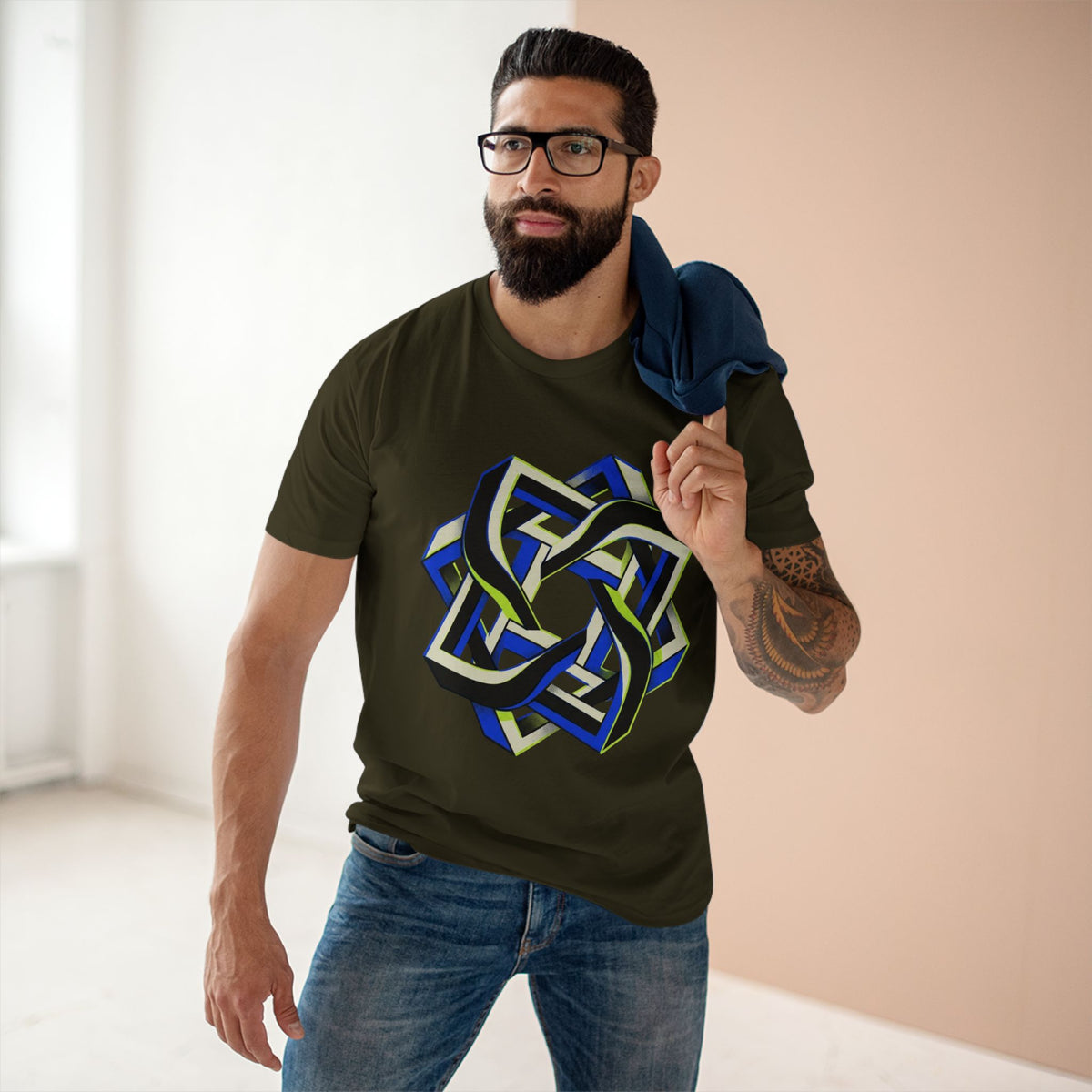 Abstract Geometric Knot Art T-Shirt