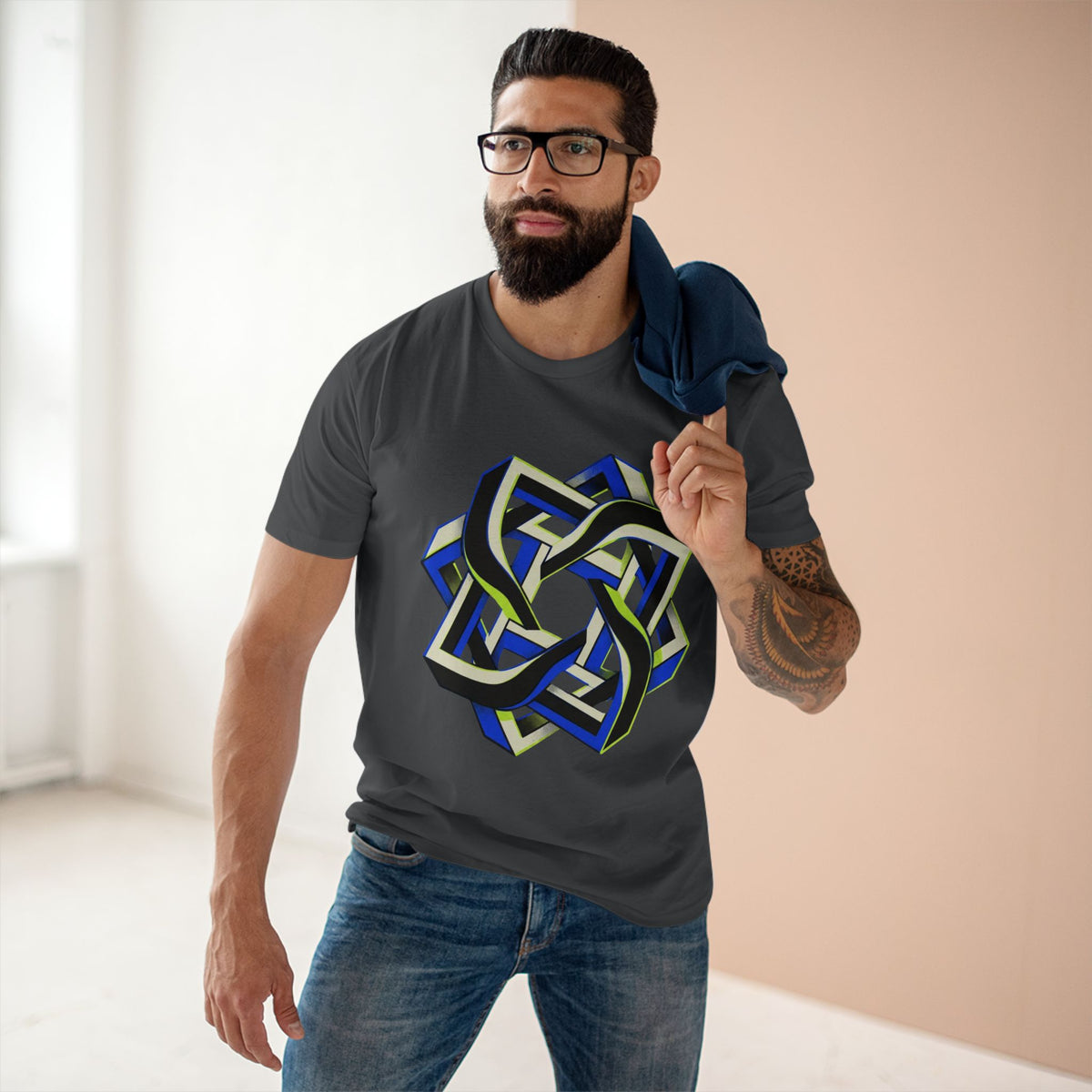 Abstract Geometric Knot Art T-Shirt