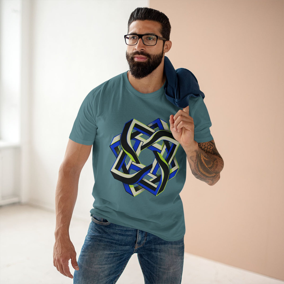 Abstract Geometric Knot Art T-Shirt