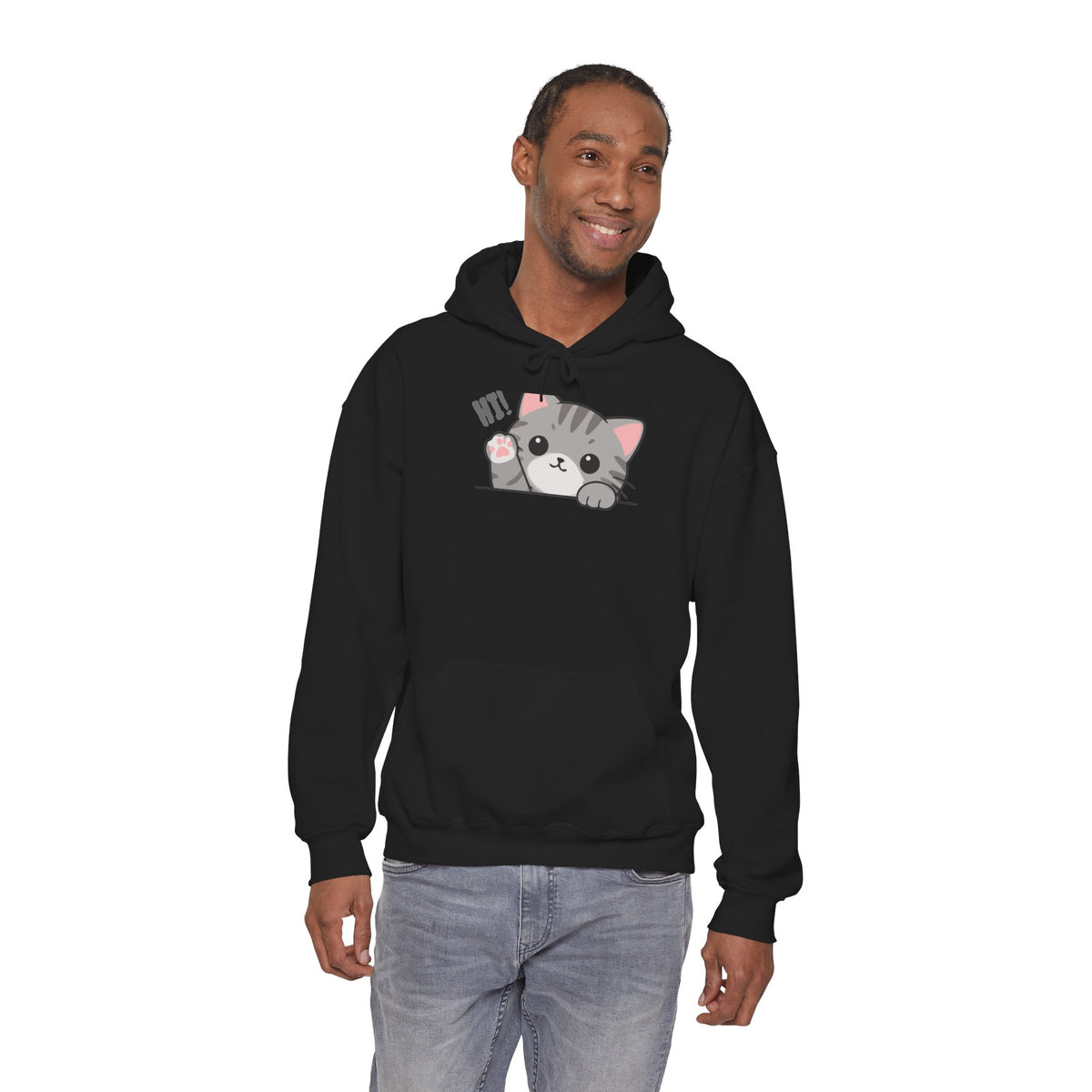 Cute Cat Hugging Hoodie