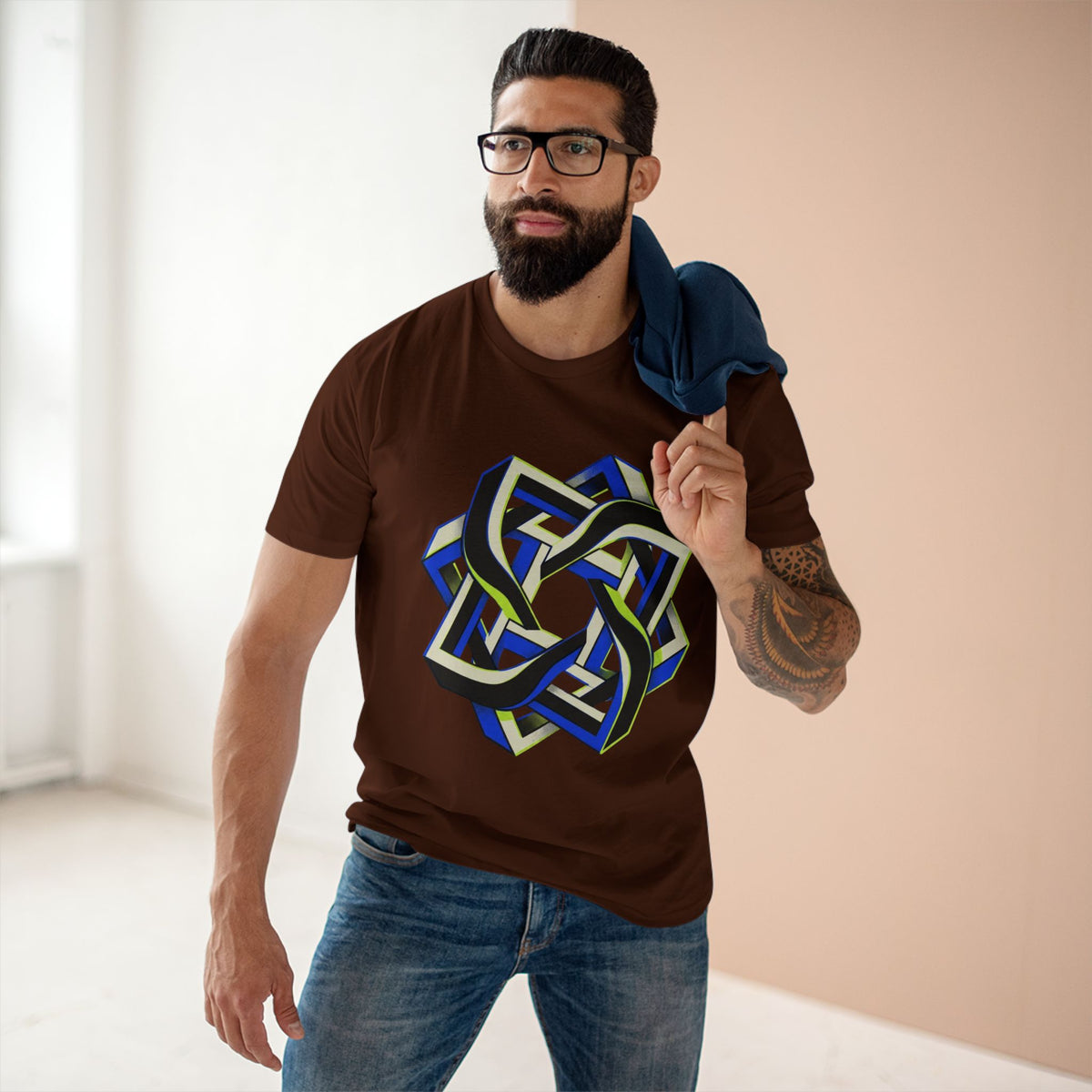Abstract Geometric Knot Art T-Shirt