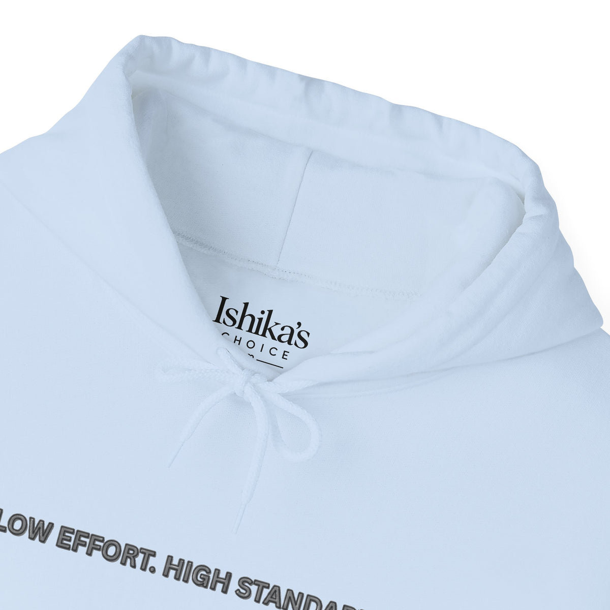 “Low Effort. High Standards.” Motivational Hoodie