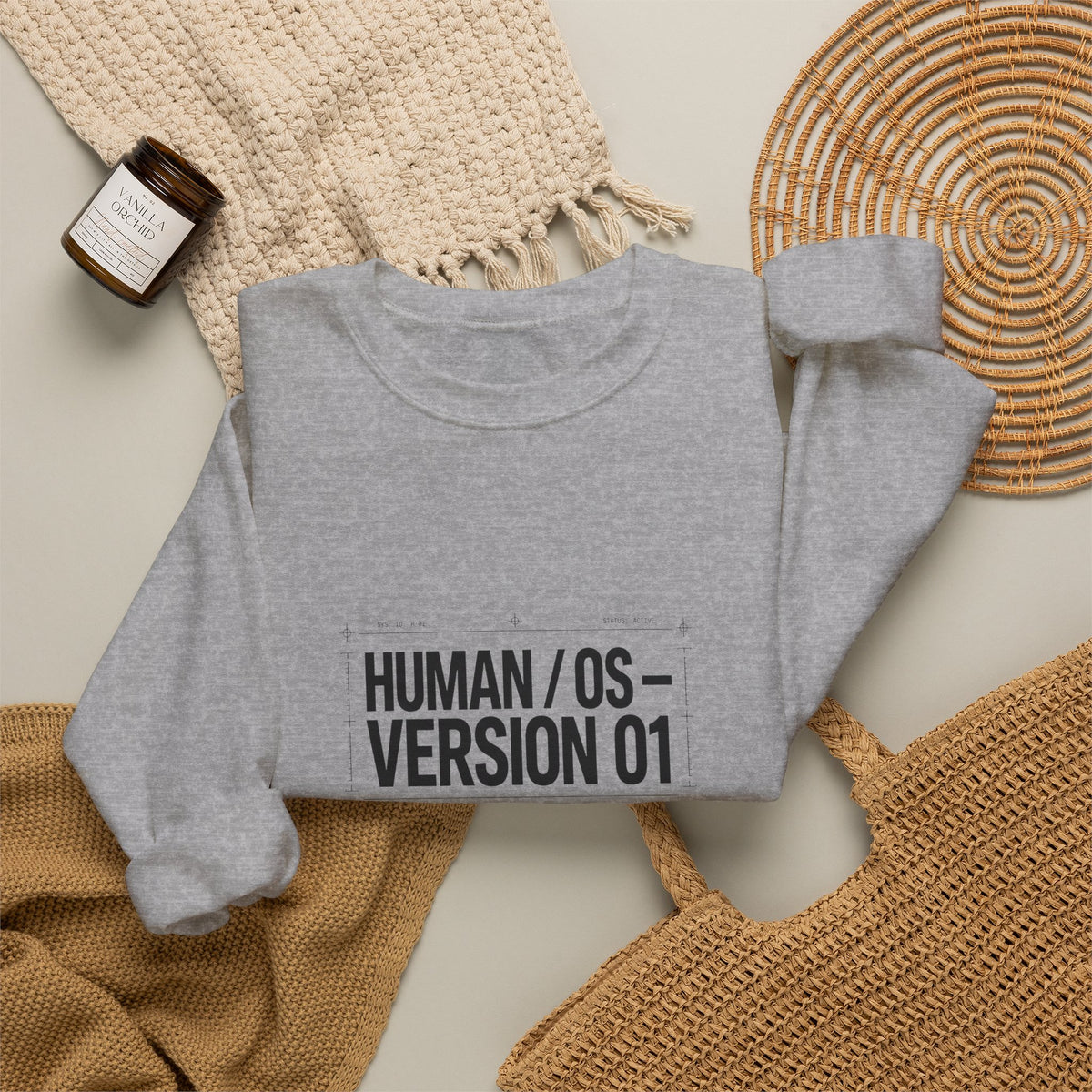 Human OS Version 01 Feel More Perform Less Sweatshirt