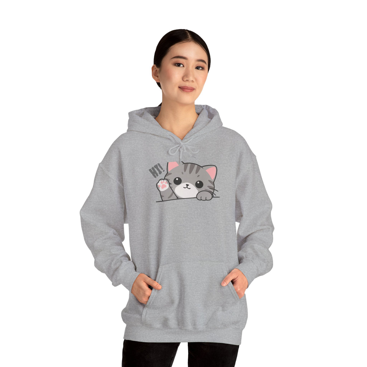 Cute Cat Hugging Hoodie