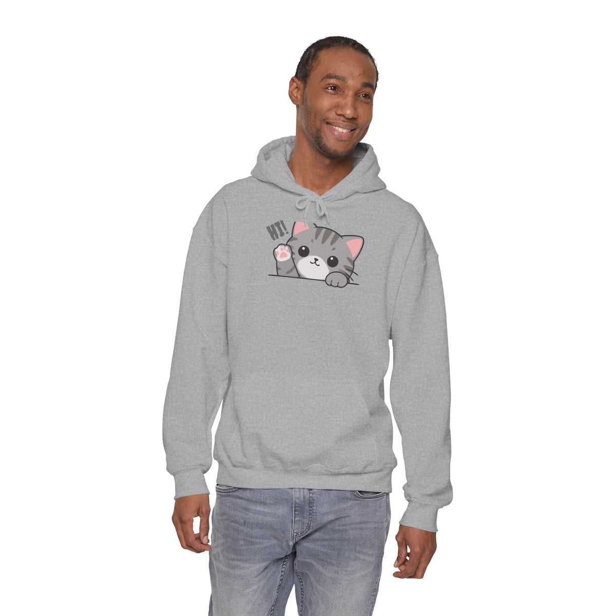 Cute Cat Hugging Hoodie