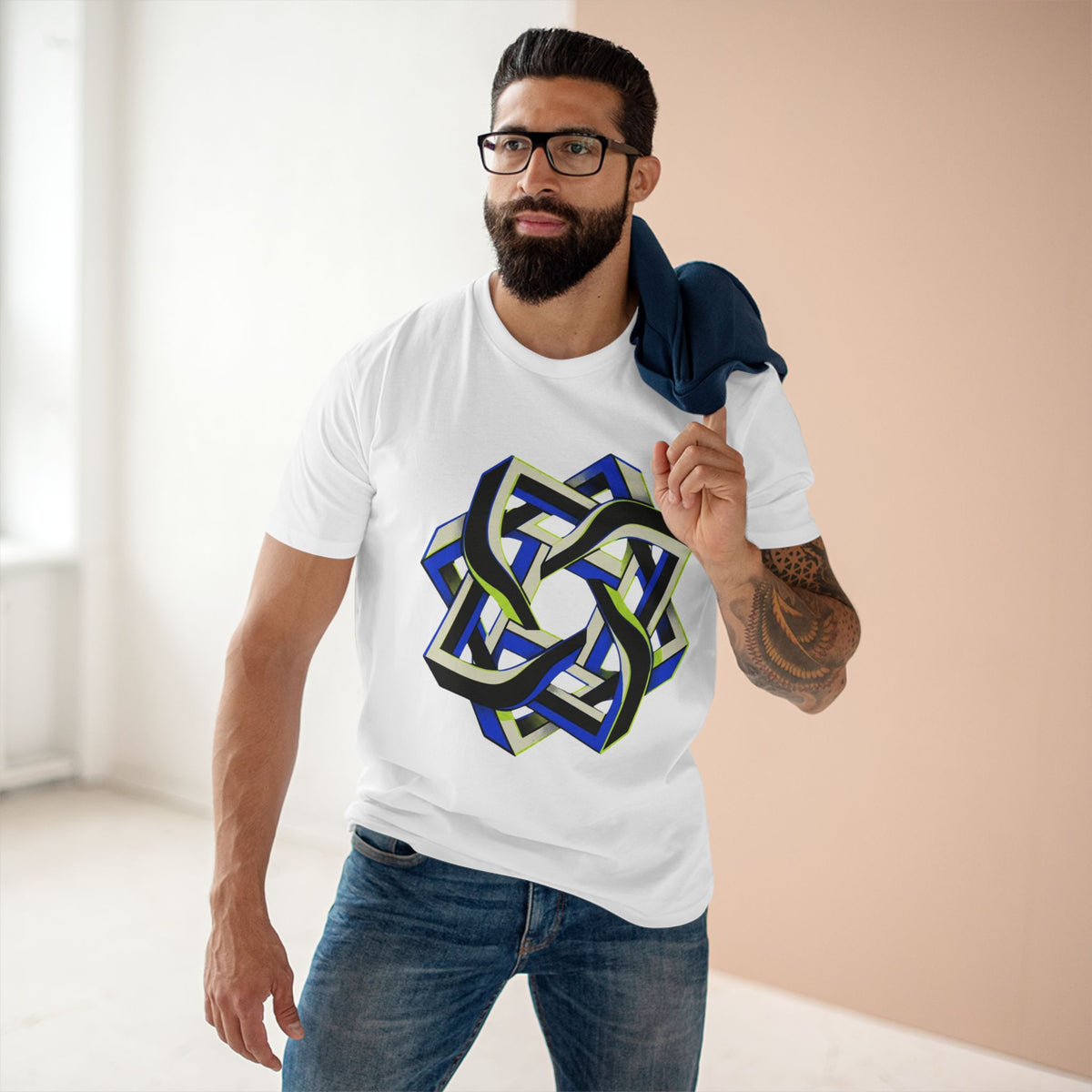 Abstract Geometric Knot Art T-Shirt