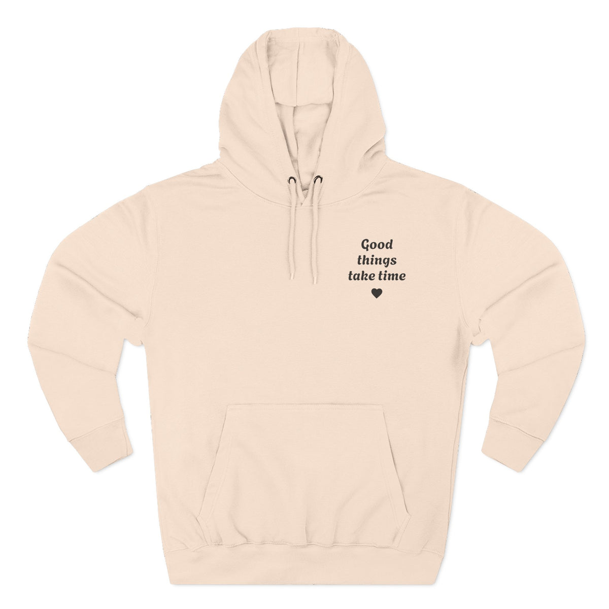 Three-Panel Fleece Hoodie