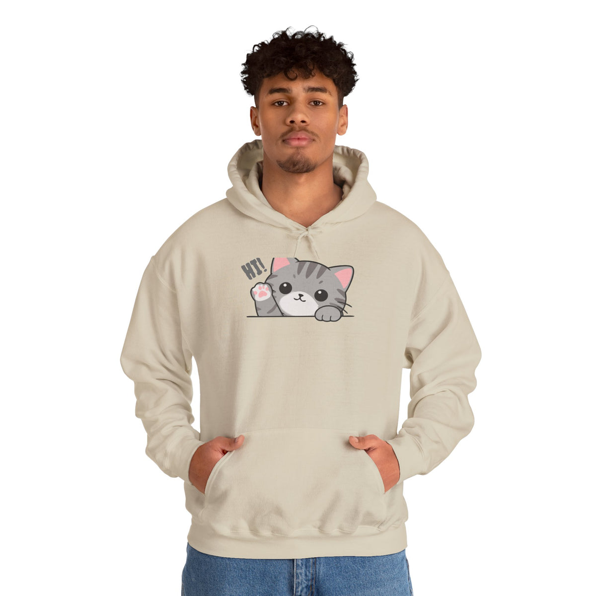 Cute Cat Hugging Hoodie