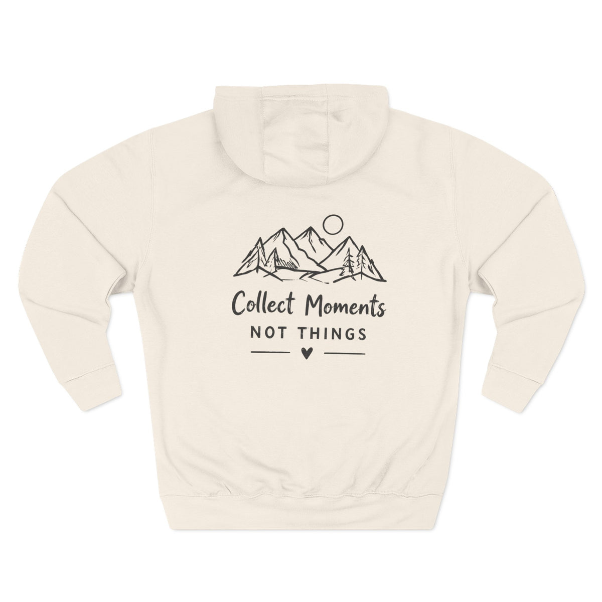 Three-Panel Fleece Hoodie