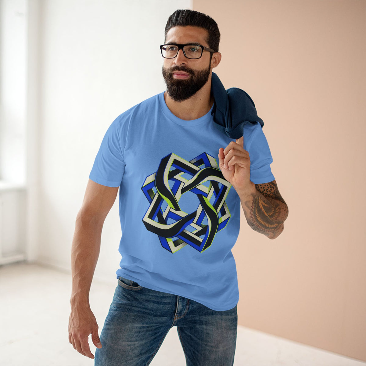 Abstract Geometric Knot Art T-Shirt